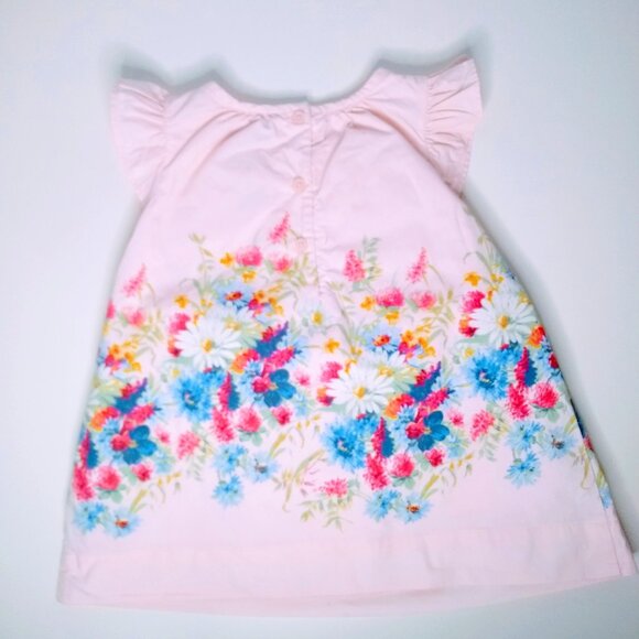 NWT GAP Floral flutter dress in Floral Pink. - Picture 3 of 13